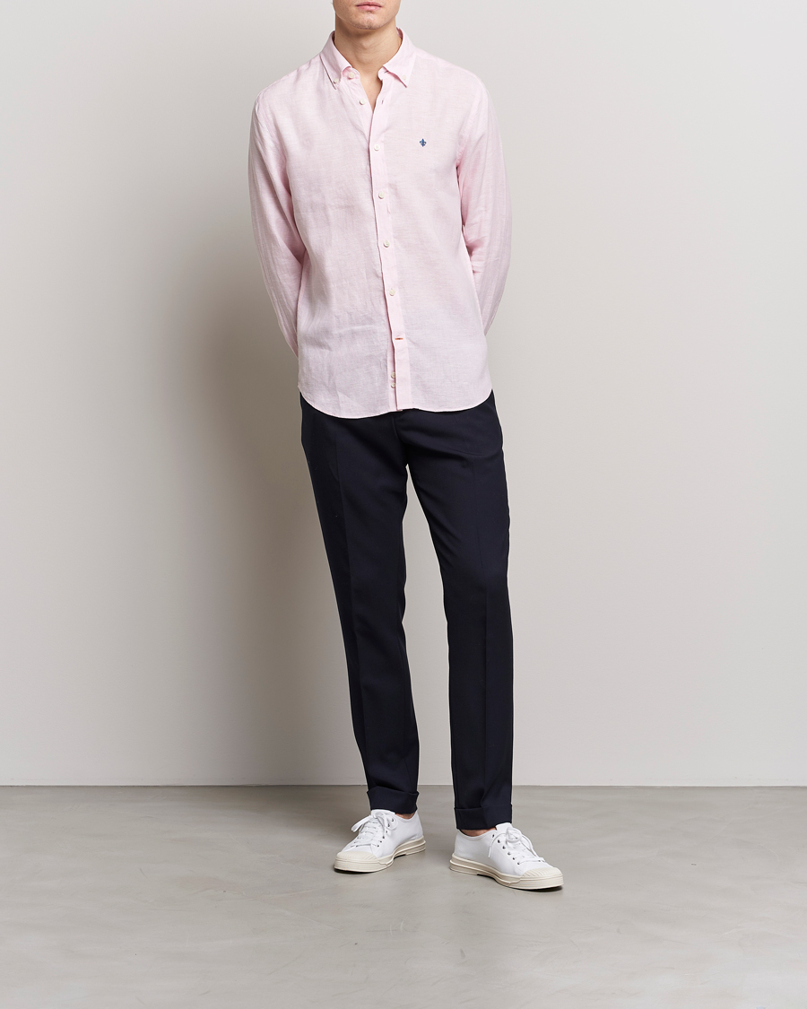 Men | Shirts | Morris | Douglas Linen Button Down Shirt Pink