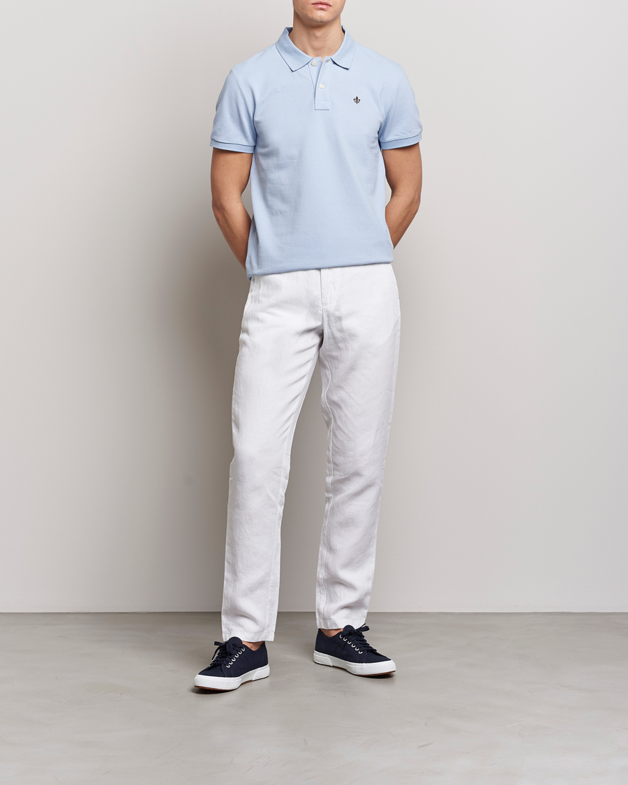 Men | Polo Shirts | Morris | New Pique Light Blue