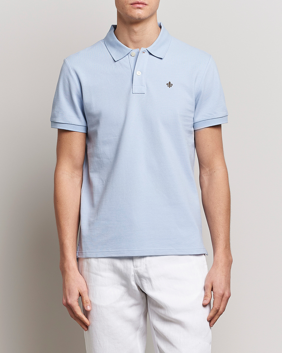 Men | Polo Shirts | Morris | New Pique Light Blue