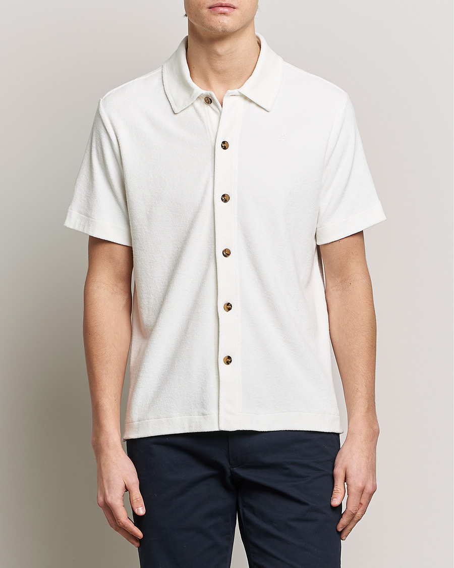 Men | Shirts | Morris | Hunter Terry Short Sleeve Shirt Off White