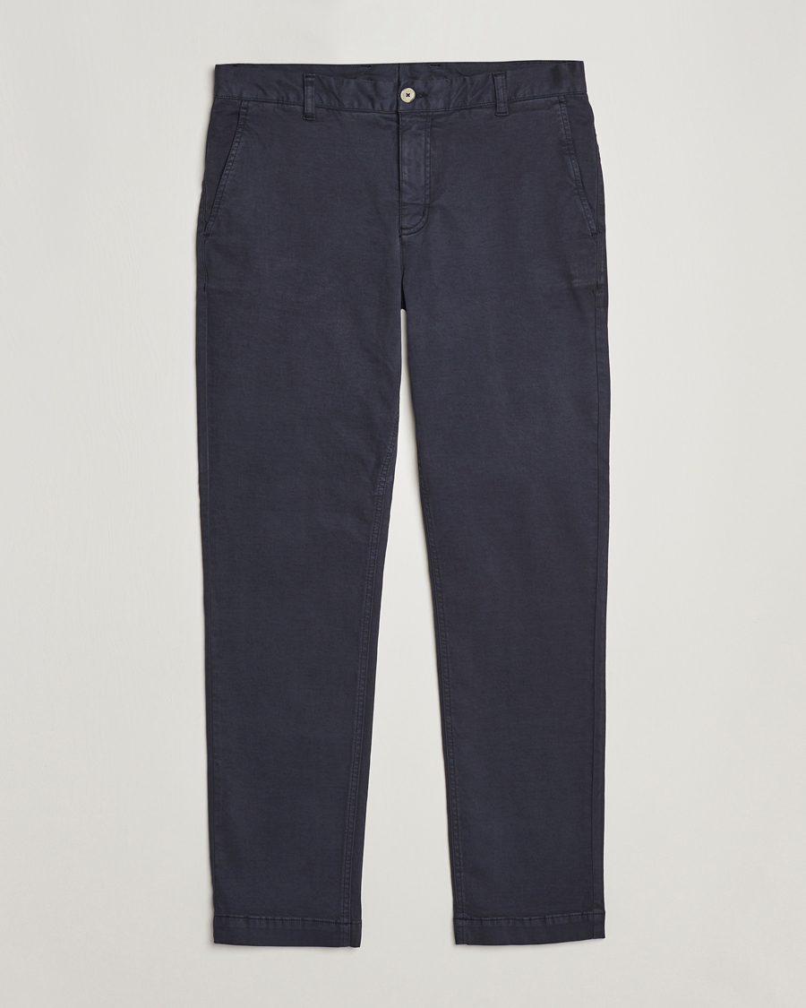 Men | Trousers | Morris | Jeffrey Brushed Chinos Blue