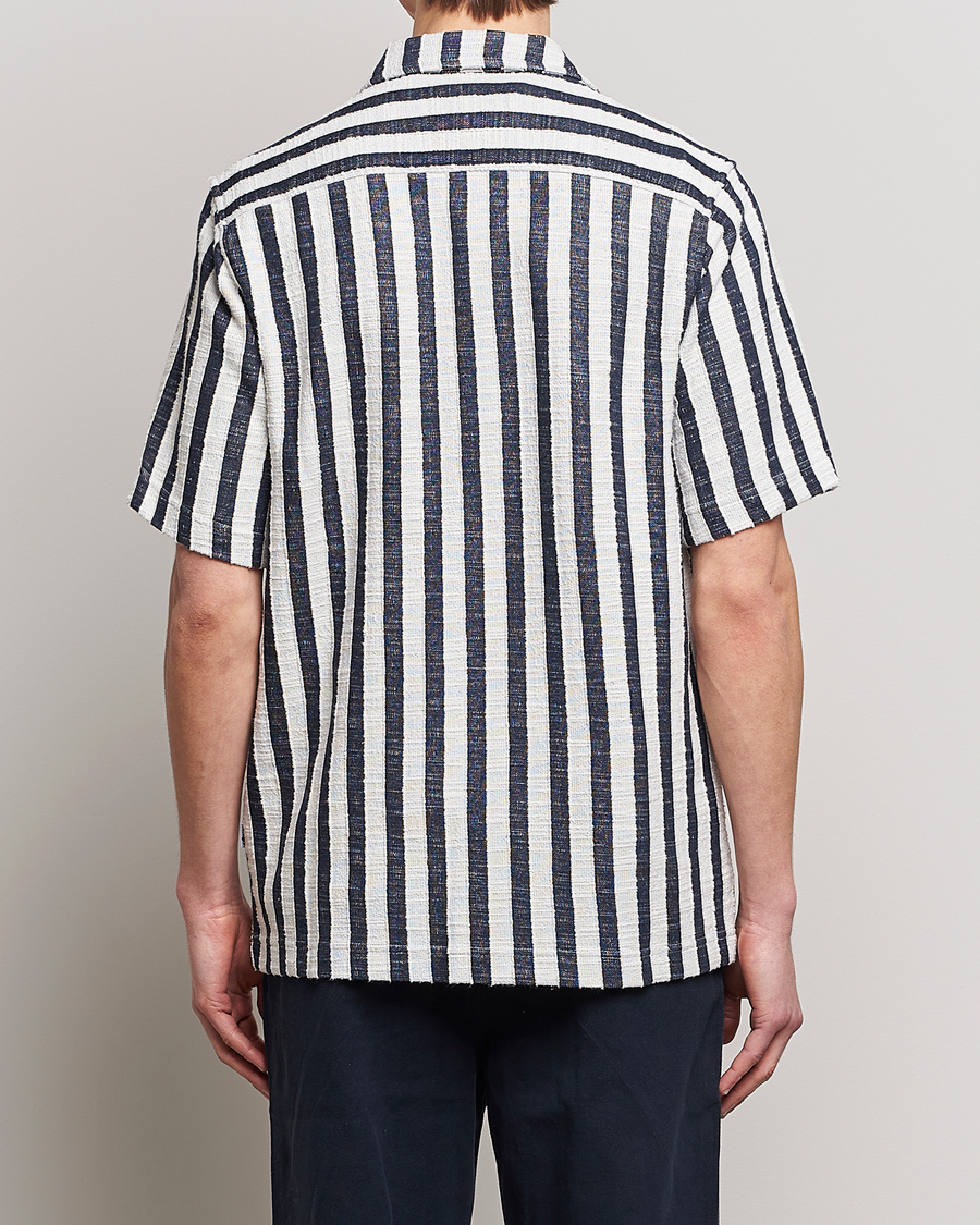Men | Shirts | NN07 | Julio Striped Short Sleeve Shirt Navy/White