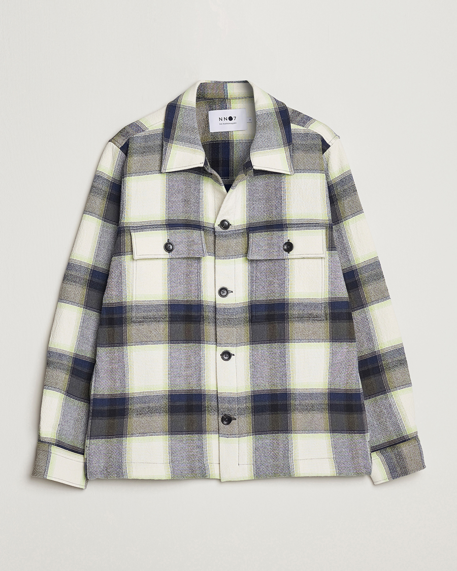 Men | Shirts | NN07 | Wilas Checked Pocket Overshirt Blue
