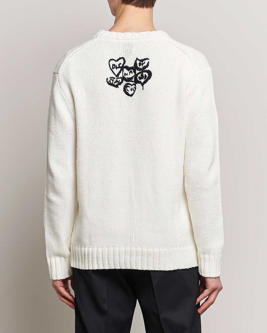 Men | Sweaters & Knitwear | NN07 | Jasper Knitted V-Neck Sweater Ecru