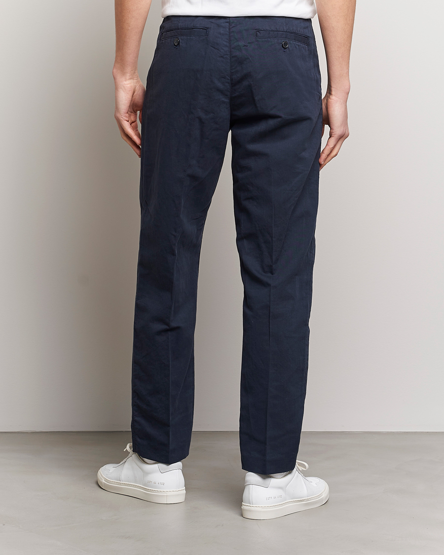 Men | Trousers | NN07 | Fritz Pleated Trousers Navy Blue