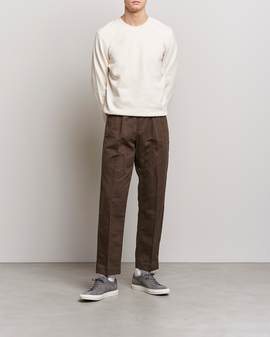 Men | Trousers | NN07 | Fritz Pleated Trousers Brown