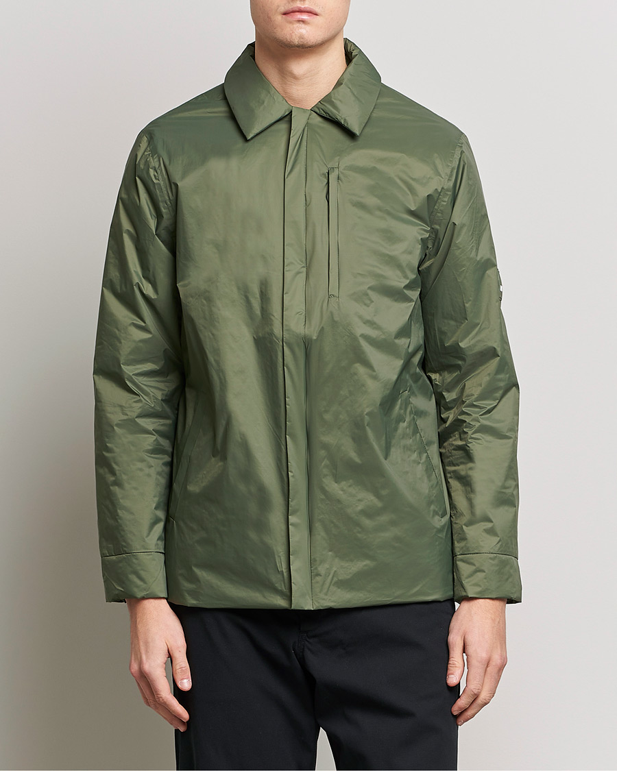 Men | Coats & Jackets | RAINS | Fuse Shirt Jacket Evergreen