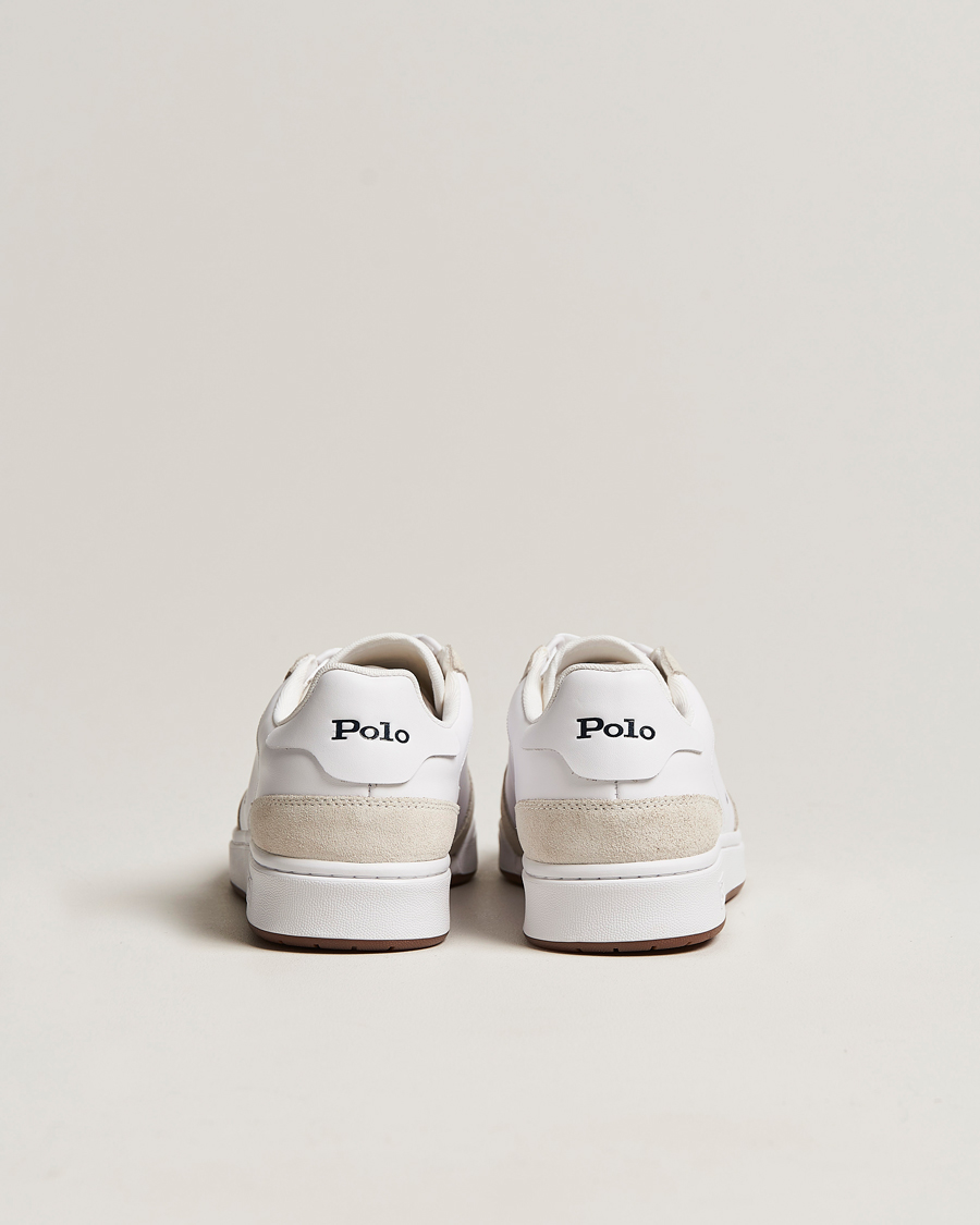 Men | Sneakers | Polo Ralph Lauren | CRT Leather/Suede Sneaker White/Navy