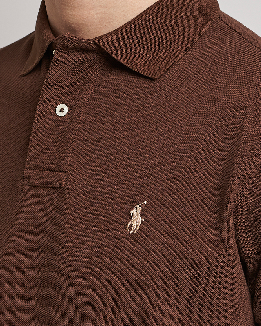 Men | Polo Shirts | Polo Ralph Lauren | Custom Slim Fit Polo Branch Brown