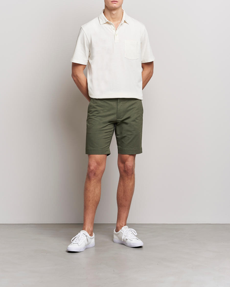 Men | Shorts | Polo Ralph Lauren | Tailored Slim Fit Shorts Fossil Green