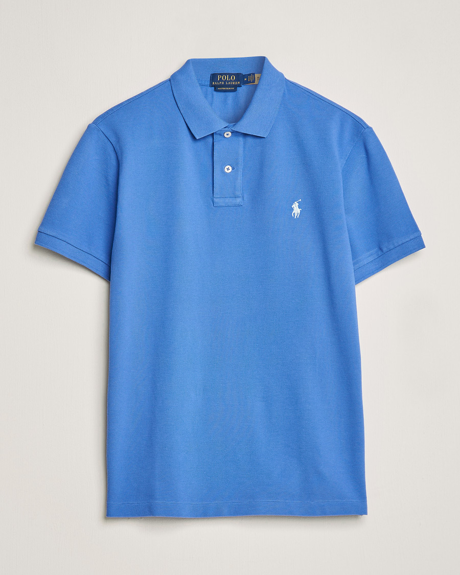Men | Polo Shirts | Polo Ralph Lauren | Custom Slim Fit Polo Maidstone Blue