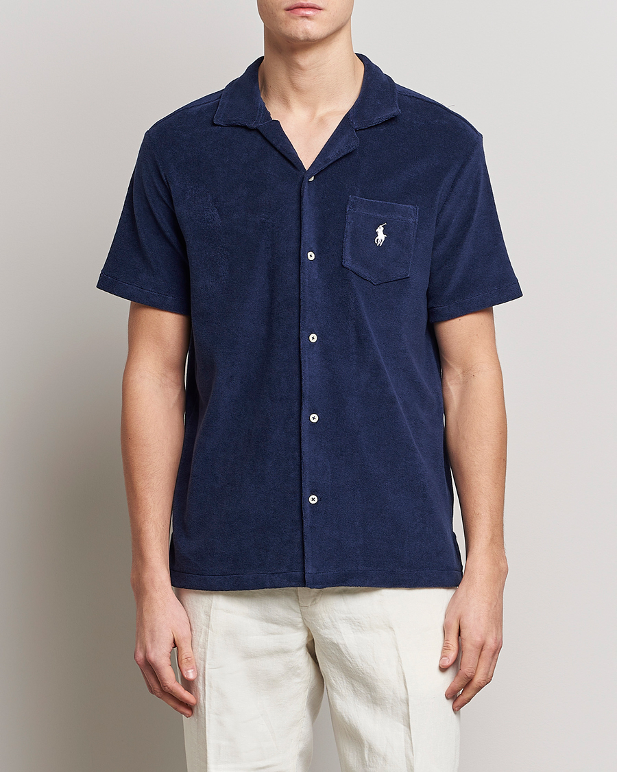 Men | Shirts | Polo Ralph Lauren | Cotton Terry Short Sleeve Newport Navy