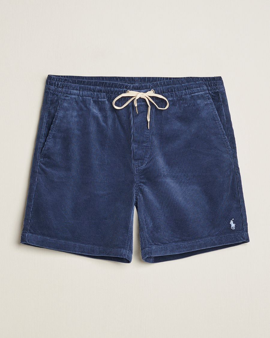 Men | Shorts | Polo Ralph Lauren | Prepster Corduroy Drawstring Shorts Boston Navy