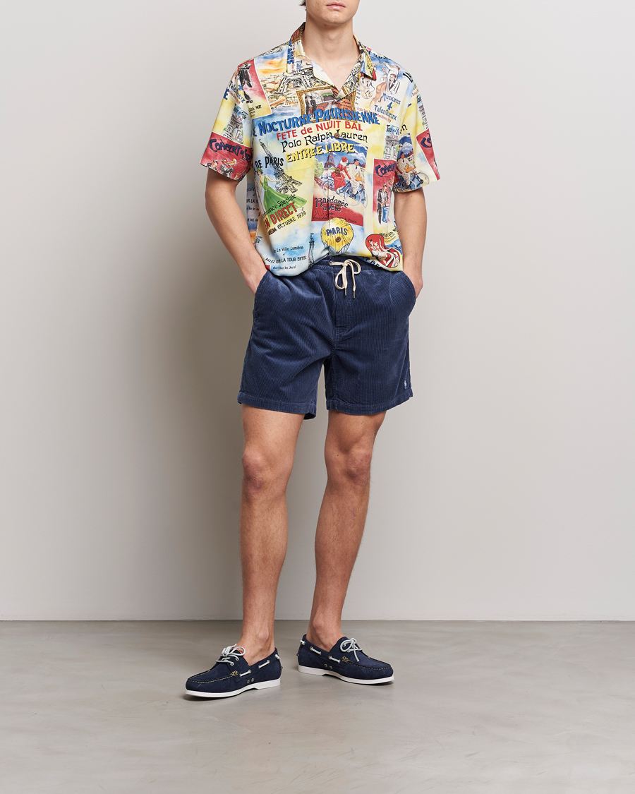 Men | Shorts | Polo Ralph Lauren | Prepster Corduroy Drawstring Shorts Boston Navy