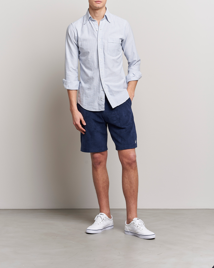 Men | Shorts | Polo Ralph Lauren | Cotton Terry Drawstring Shorts Newport Navy