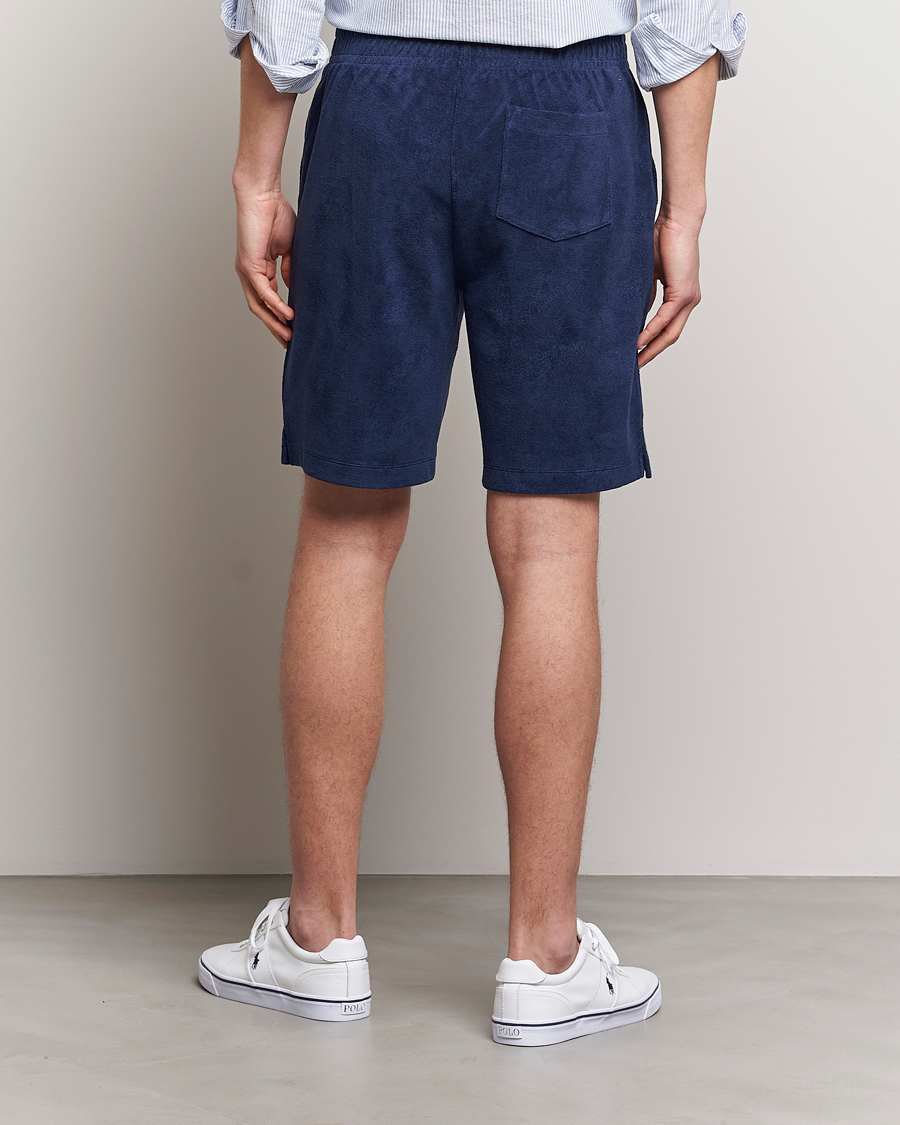 Men | Shorts | Polo Ralph Lauren | Cotton Terry Drawstring Shorts Newport Navy