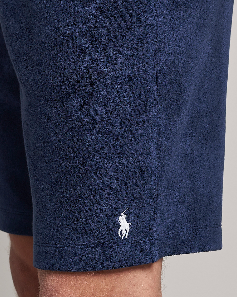 Men | Shorts | Polo Ralph Lauren | Cotton Terry Drawstring Shorts Newport Navy