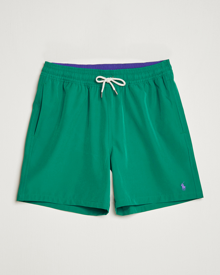 Men | Swimwear | Polo Ralph Lauren | Recyceled Traveler Boxer Swimshorts Primary Green