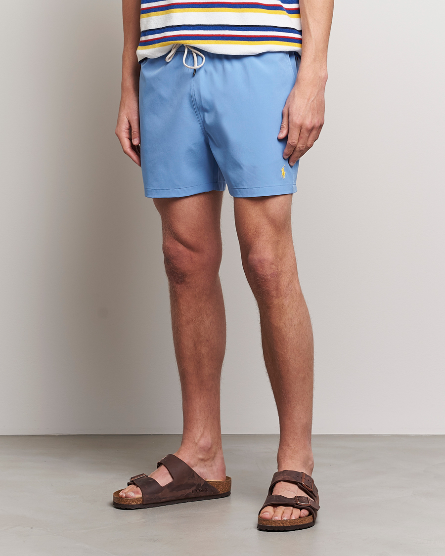 Men | Swimwear | Polo Ralph Lauren | Recycled Slim Traveler Swimshorts Harbor Island Blue
