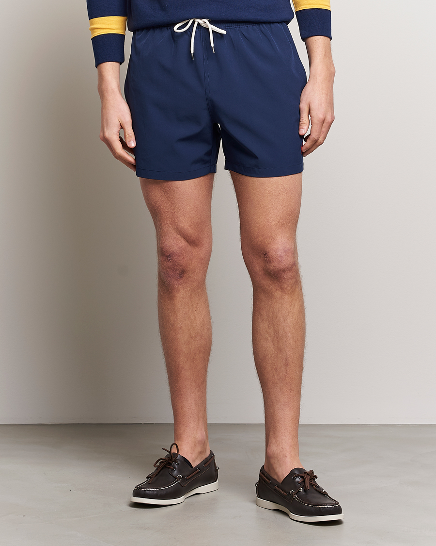 Men | Swimwear | Polo Ralph Lauren | Recycled Slim Traveler Swimshorts Newport Navy