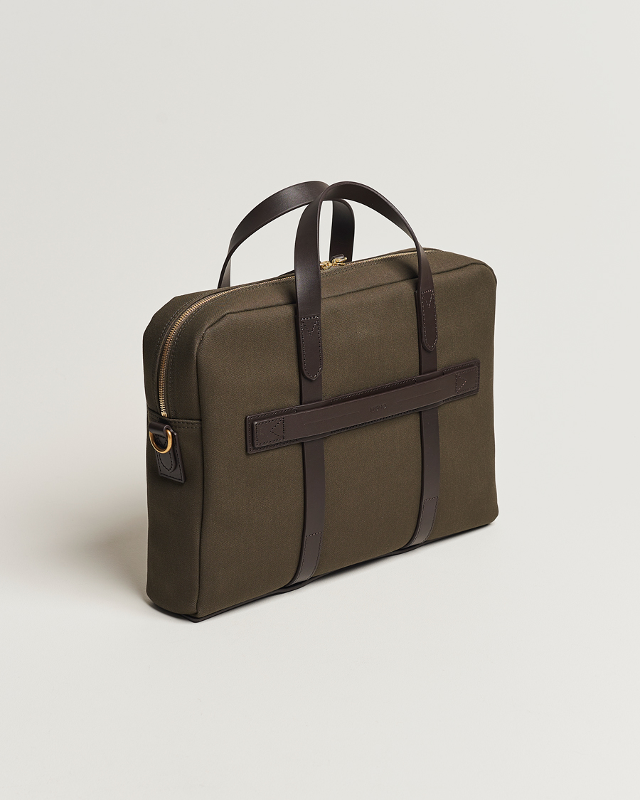 Men | Bags | Mismo | M/S Aspire Briefcase Army/Dark Brown