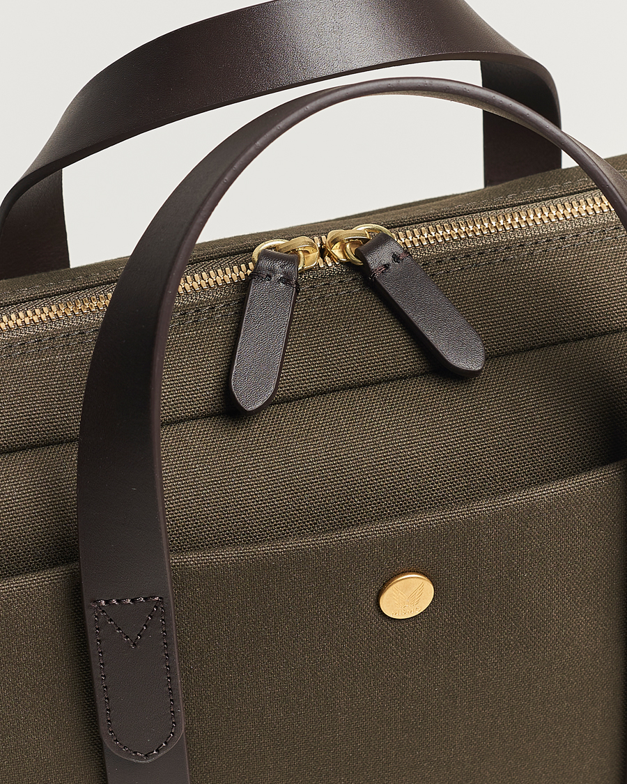 Men | Bags | Mismo | M/S Aspire Briefcase Army/Dark Brown