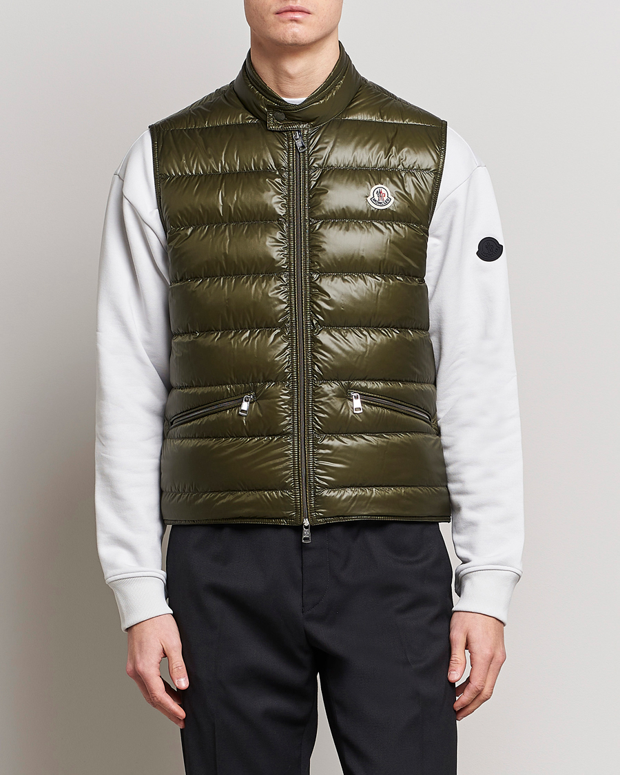 Men | Gilets | Moncler | Gui Down Vest Military Green