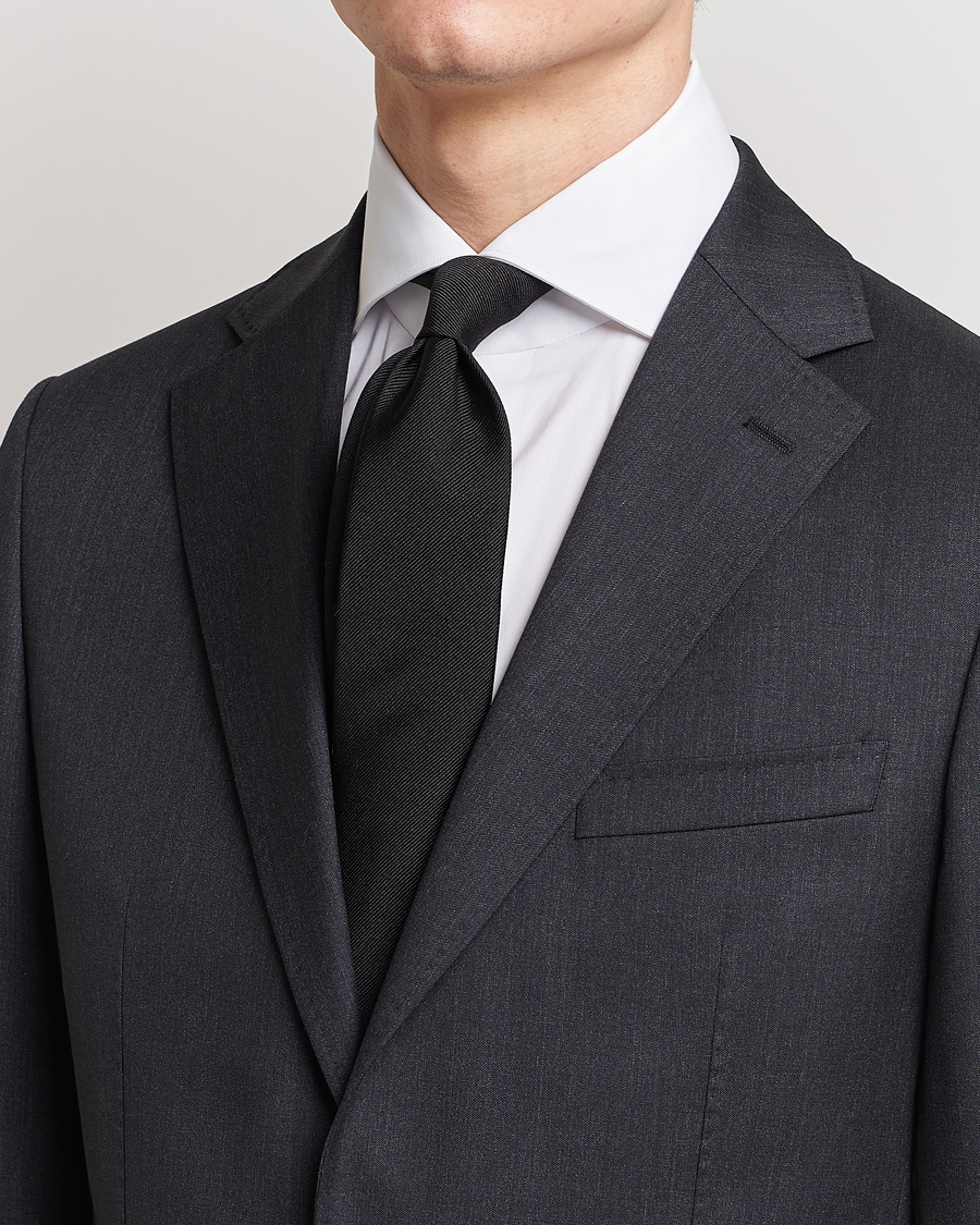 Men | Ties | BOSS BLACK | Silk 7,5 cm Tie Black