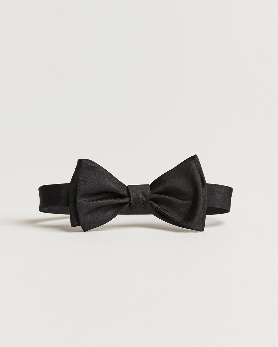 Men | Bow Ties | BOSS BLACK | Silk Self Tie Black