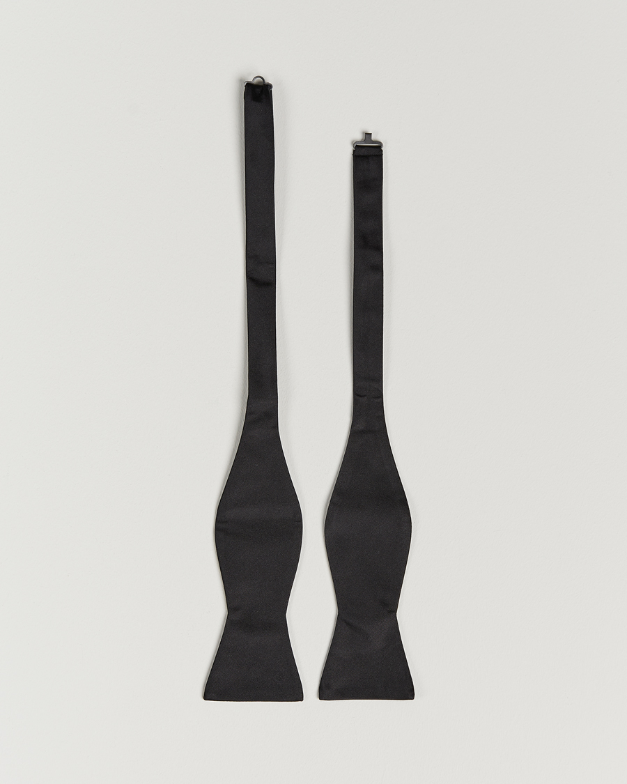 Men | Bow Ties | BOSS BLACK | Silk Self Tie Black