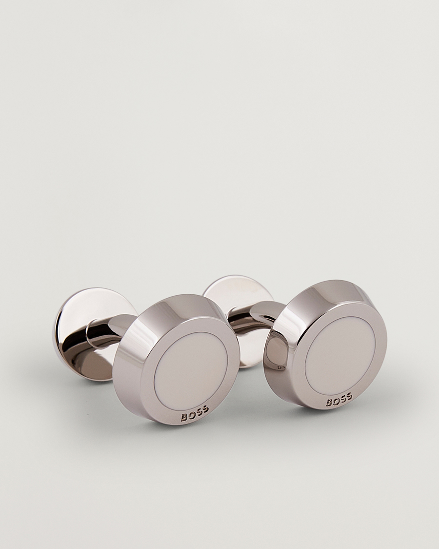 Men | Cufflinks | BOSS BLACK | Simony Cufflink White