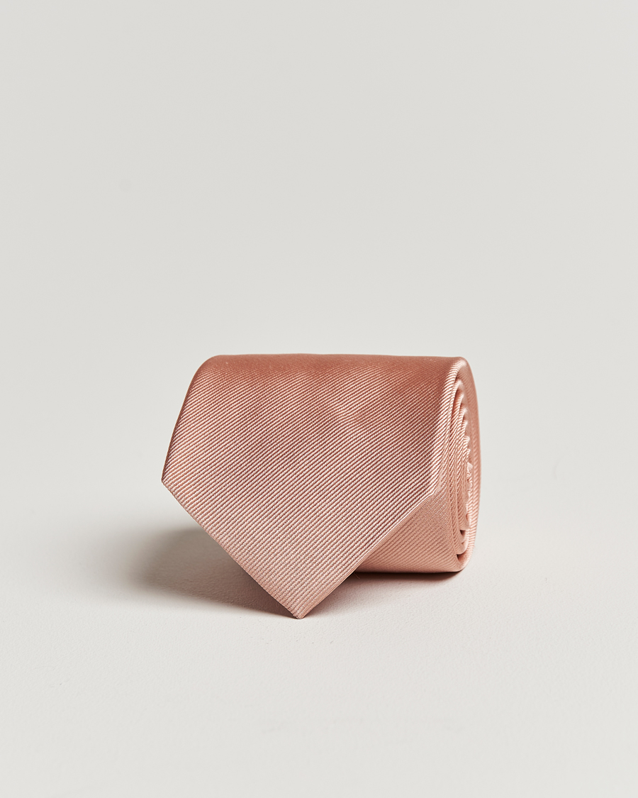 Men | Ties | Amanda Christensen | Plain Classic Tie 8 cm Powder Pink