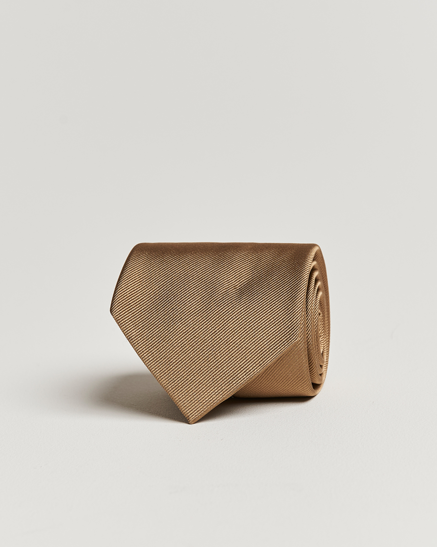 Men | Ties | Amanda Christensen | Plain Classic Tie 8 cm Sand