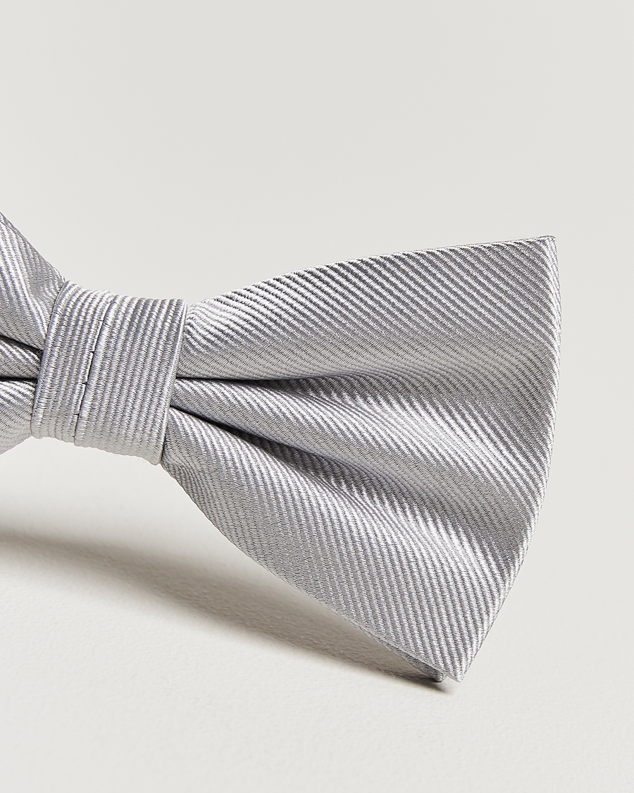 Men | Bow Ties | Amanda Christensen | Pre Tie Silk Silver
