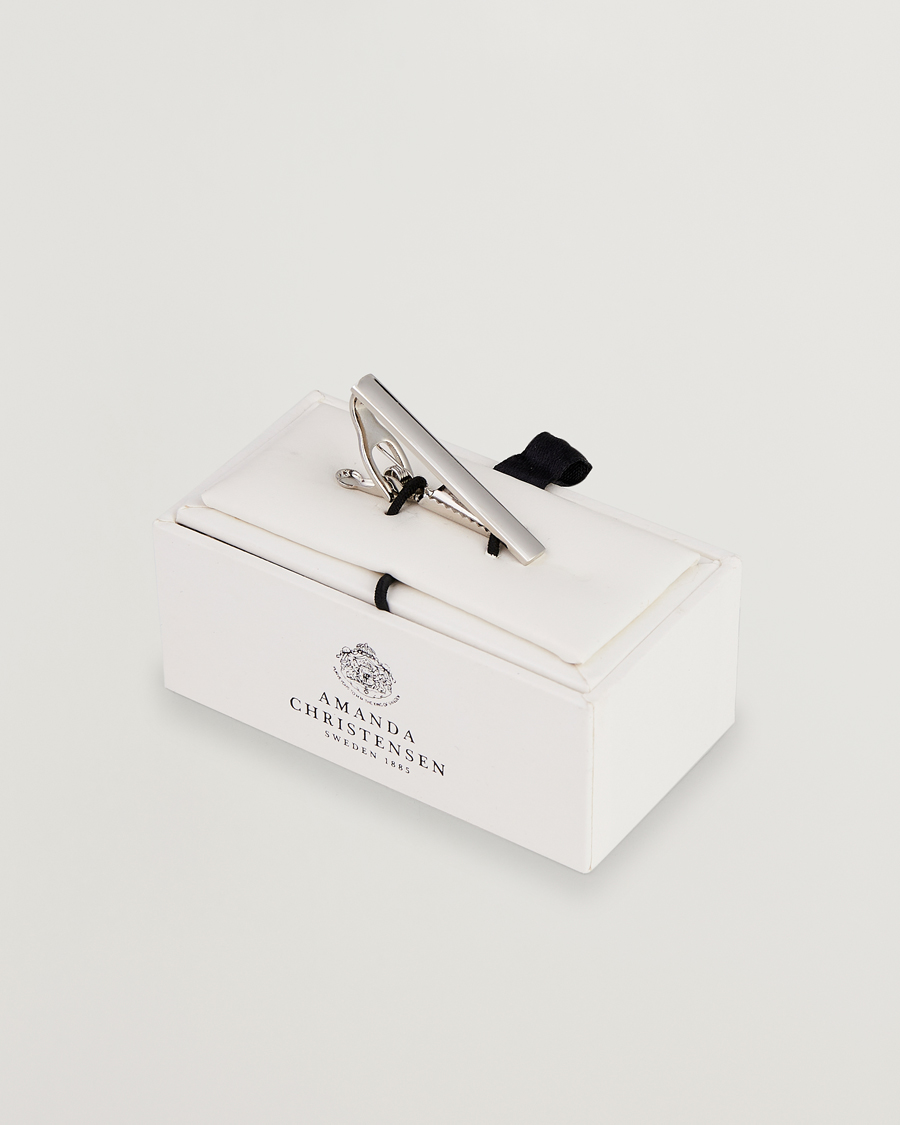 Men | Ties | Amanda Christensen | Tie Clip 4 cm Silver