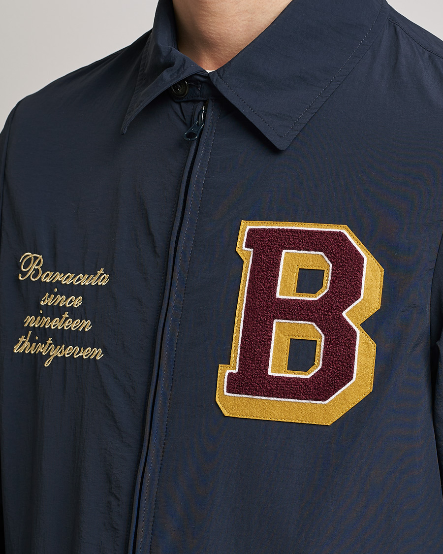 Men | Coats & Jackets | Baracuta | Nylon Coach Jacket Navy