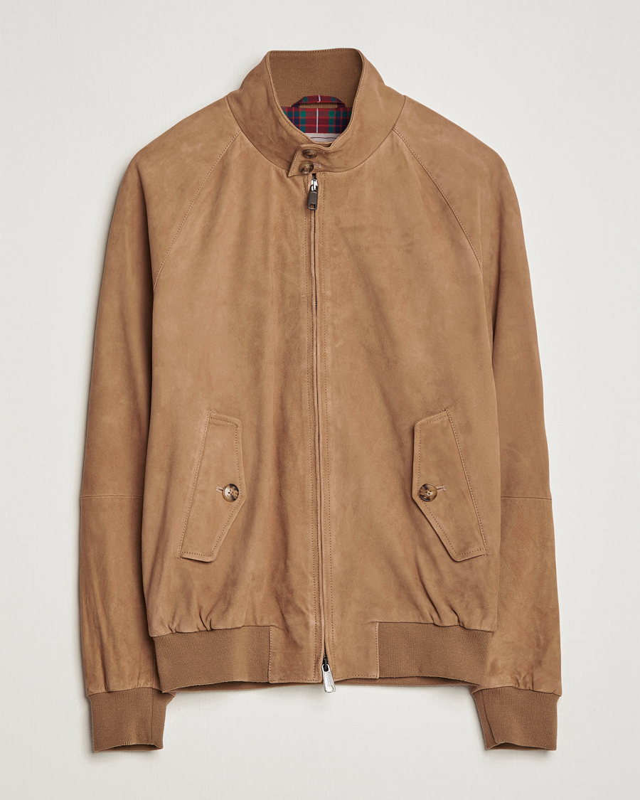 Men | Coats & Jackets | Baracuta | G9 Suede Jacket Tobacco