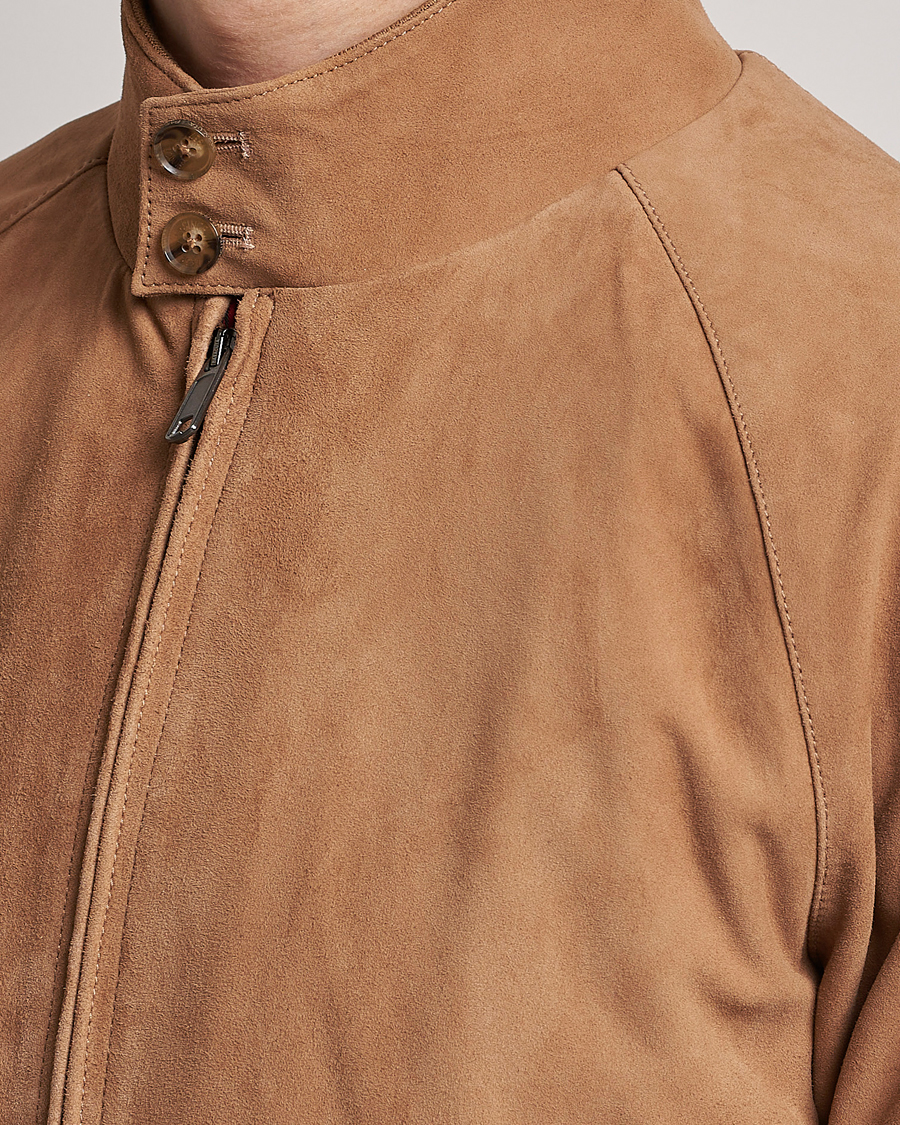 Men | Coats & Jackets | Baracuta | G9 Suede Jacket Tobacco