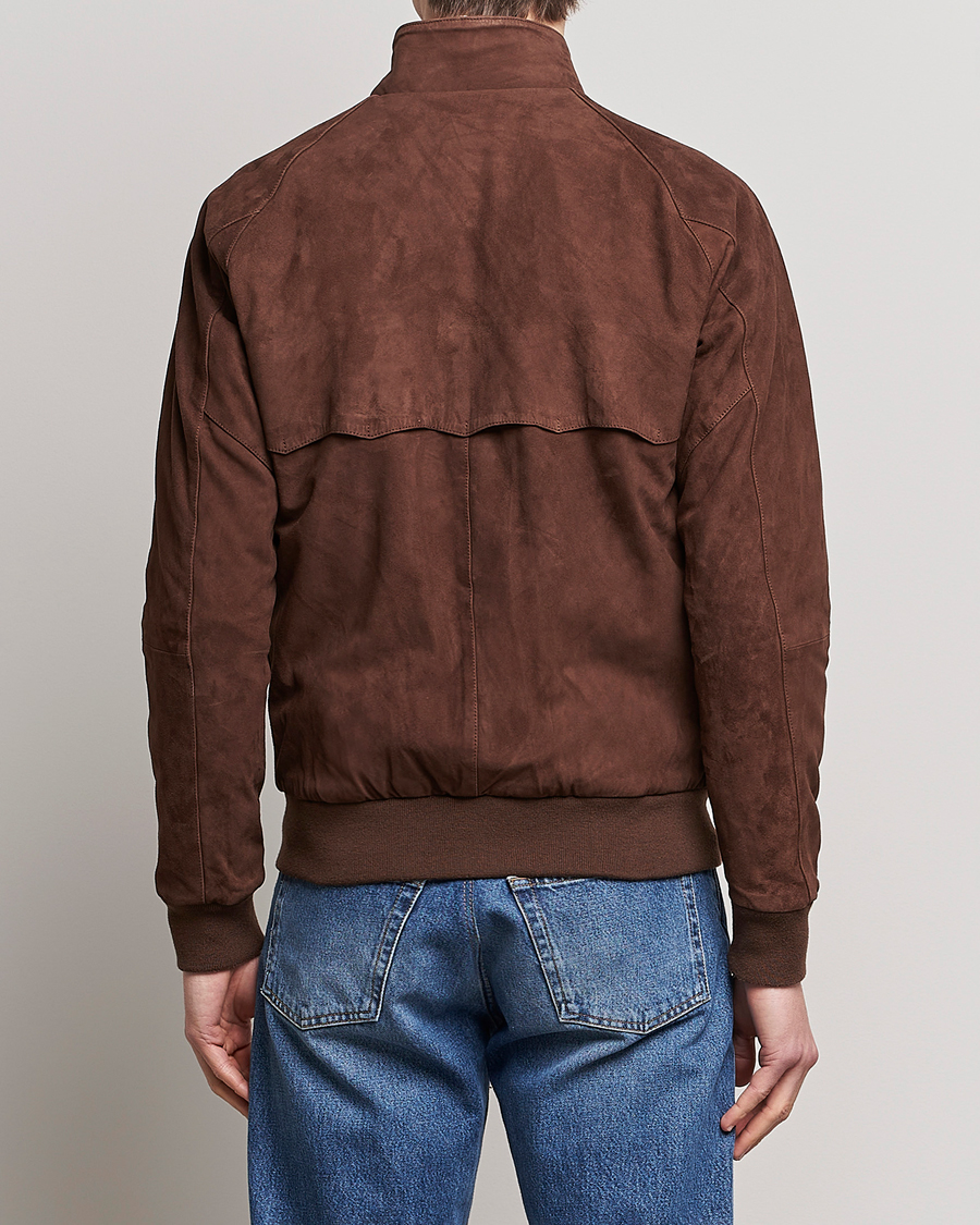 Men | Coats & Jackets | Baracuta | G9 Suede Jacket Chocolate
