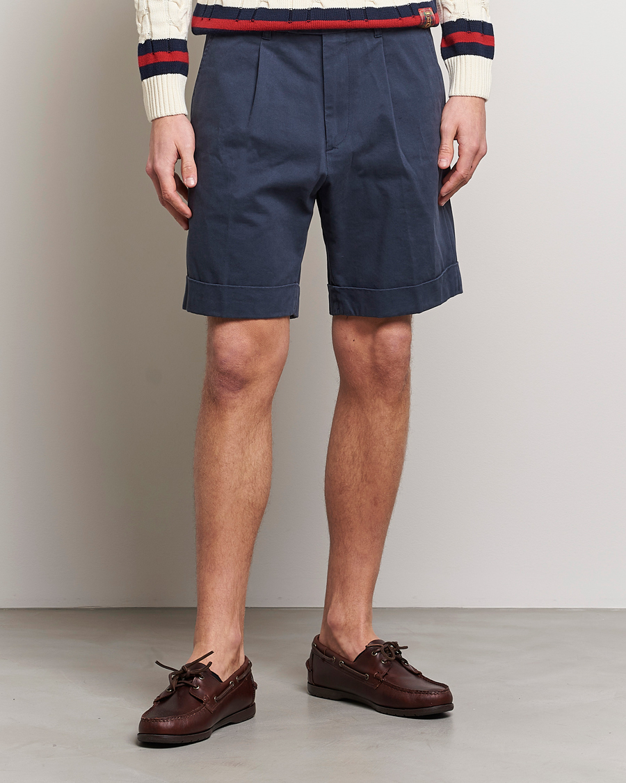 Men | Shorts | Baracuta | Gabardine Chino Shorts Navy