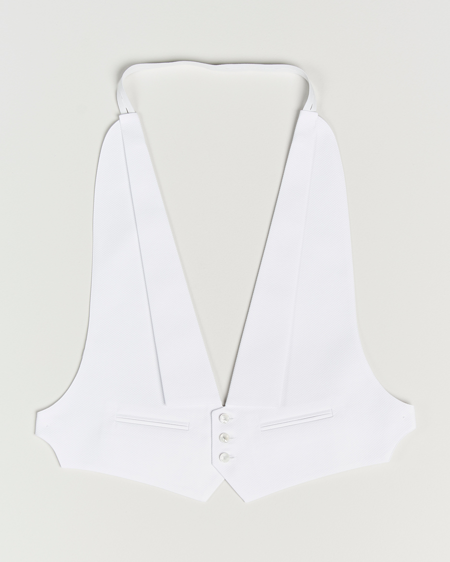 Men | Shirts | Stenströms | Evening Waistcoat White