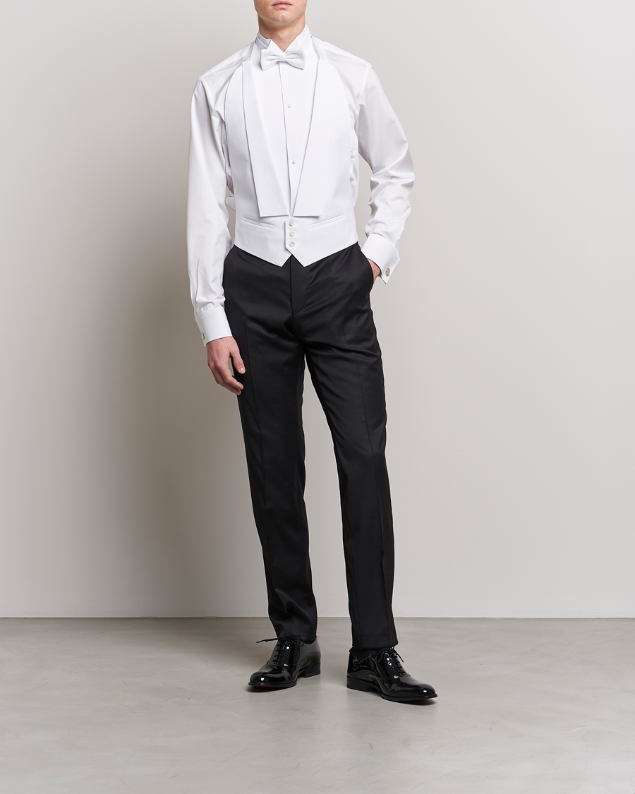 Men | Shirts | Stenströms | Evening Waistcoat White
