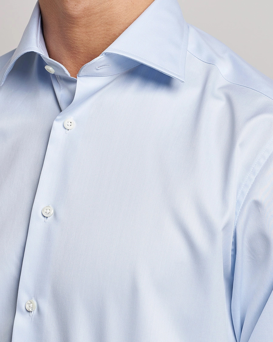 Men | Shirts | Stenströms | Fitted Body X-Long Sleeve Shirt Light Blue