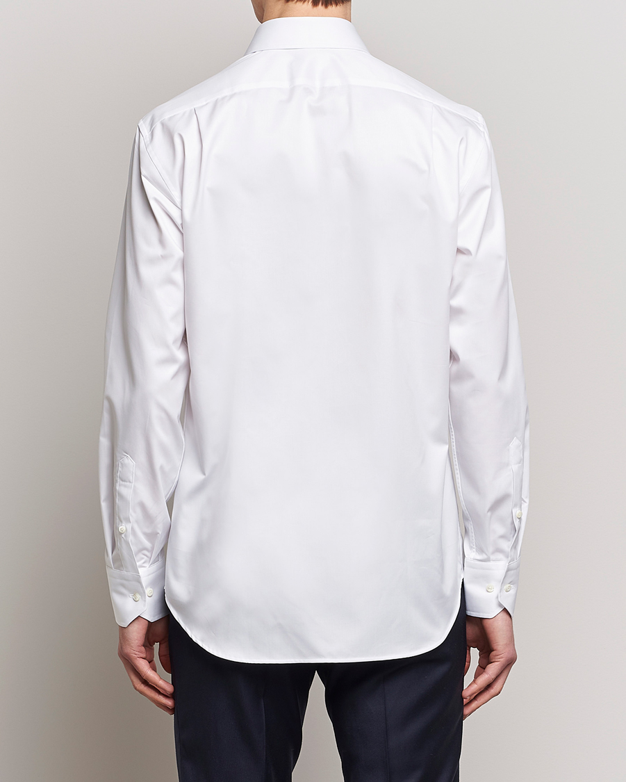 Men | Shirts | Stenströms | Fitted Body Kent Collar Shirt White