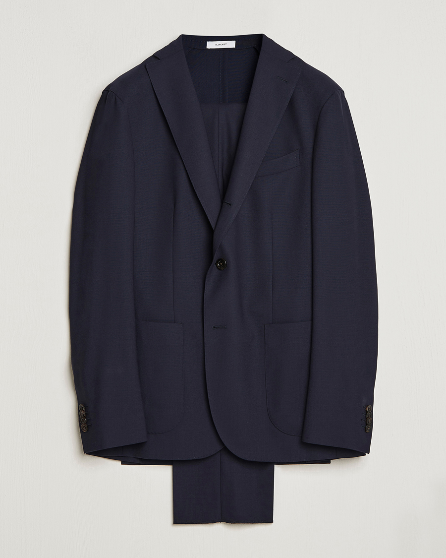 Men | Suits | Boglioli | K Jacket Wool Suit Navy