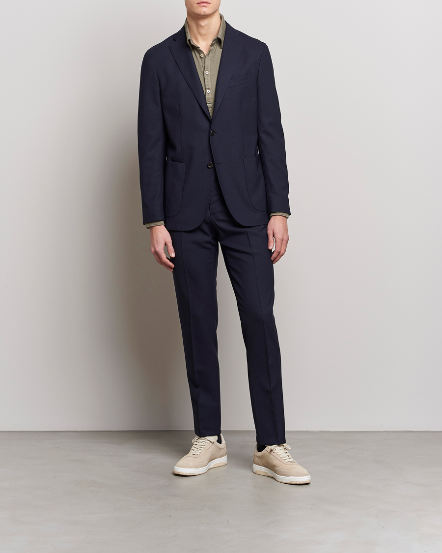 Men | Suits | Boglioli | K Jacket Wool Suit Navy