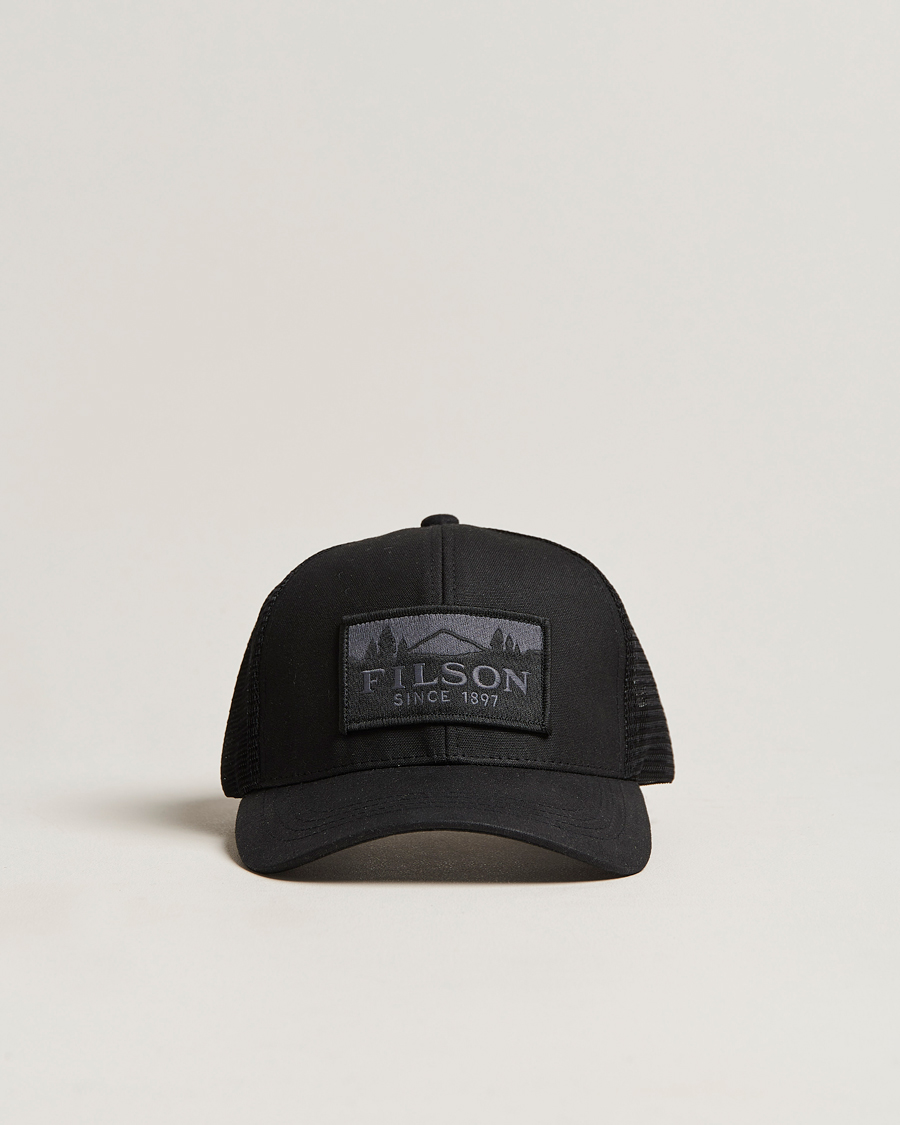 Men | Hats & Caps | Filson | Logger Mesh Cap Black