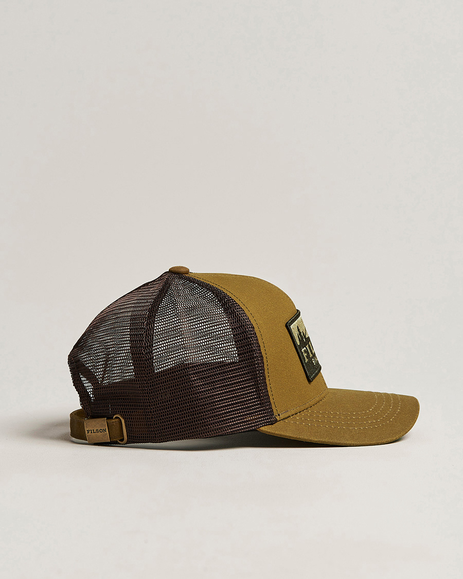 Men | Hats & Caps | Filson | Logger Mesh Cap Dark Tan