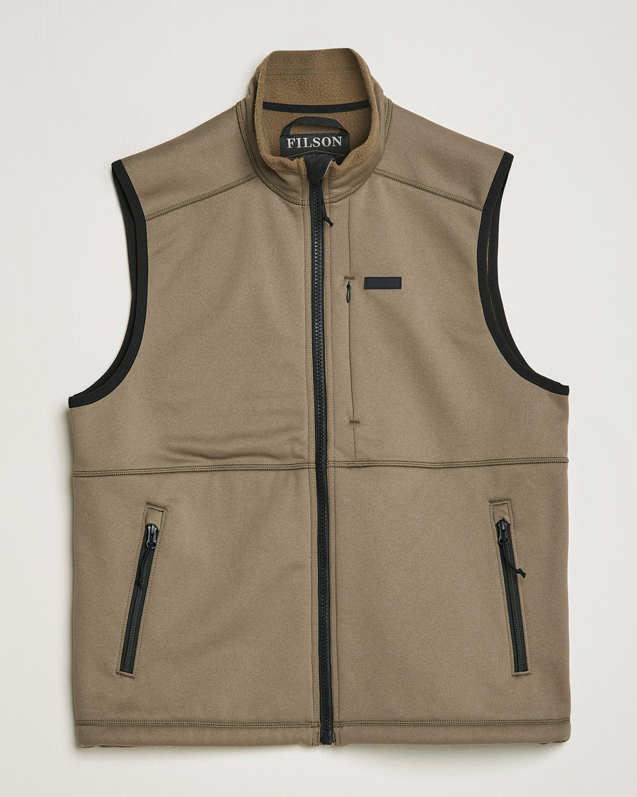 Men | Gilets | Filson | Granite Ridge Fleece Vest Field Olive