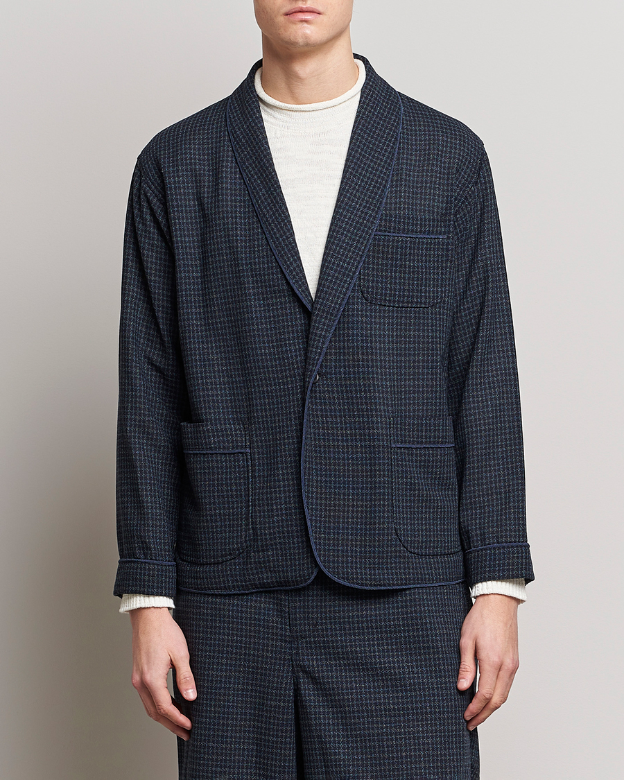 Men | Blazers | BEAMS PLUS | Panama Smoking Jacket Navy